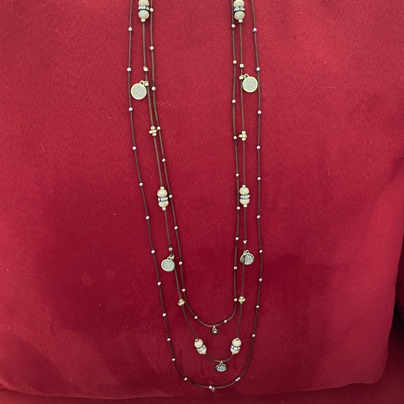 NWOT Premier Designs “Vintage Vibe” 3-strand necklace - Picture 3 of 6